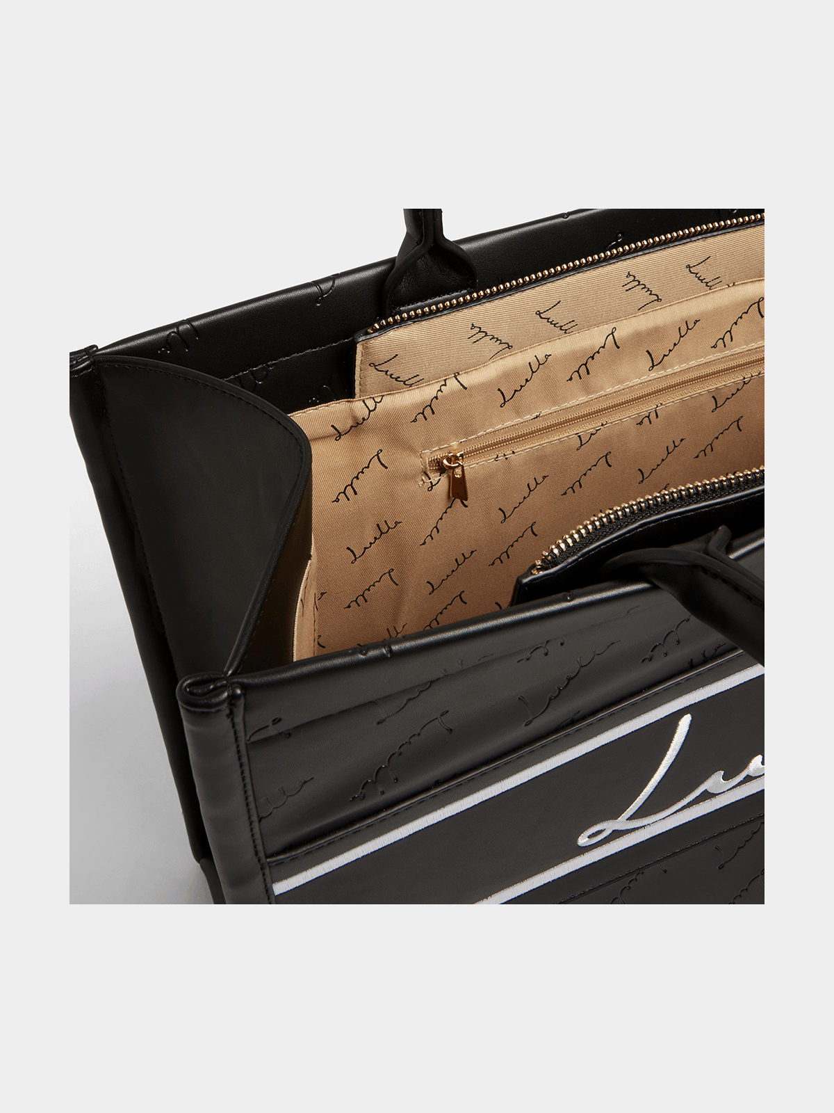 Luella Embossed Branded Tote Bag