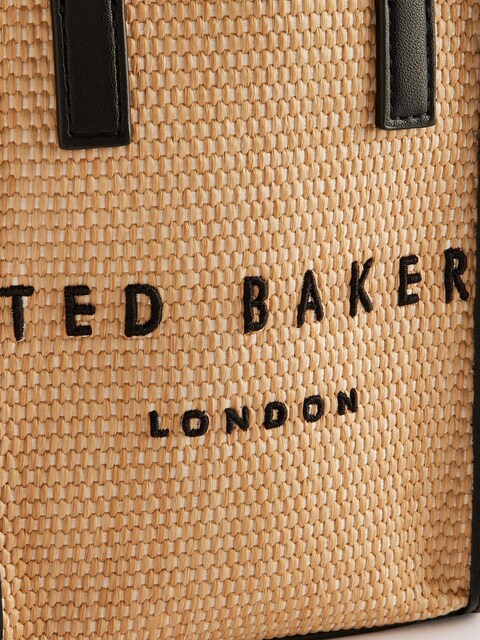 Ted Baker Natural Mini Paulii Faux Raffia Icon Bag