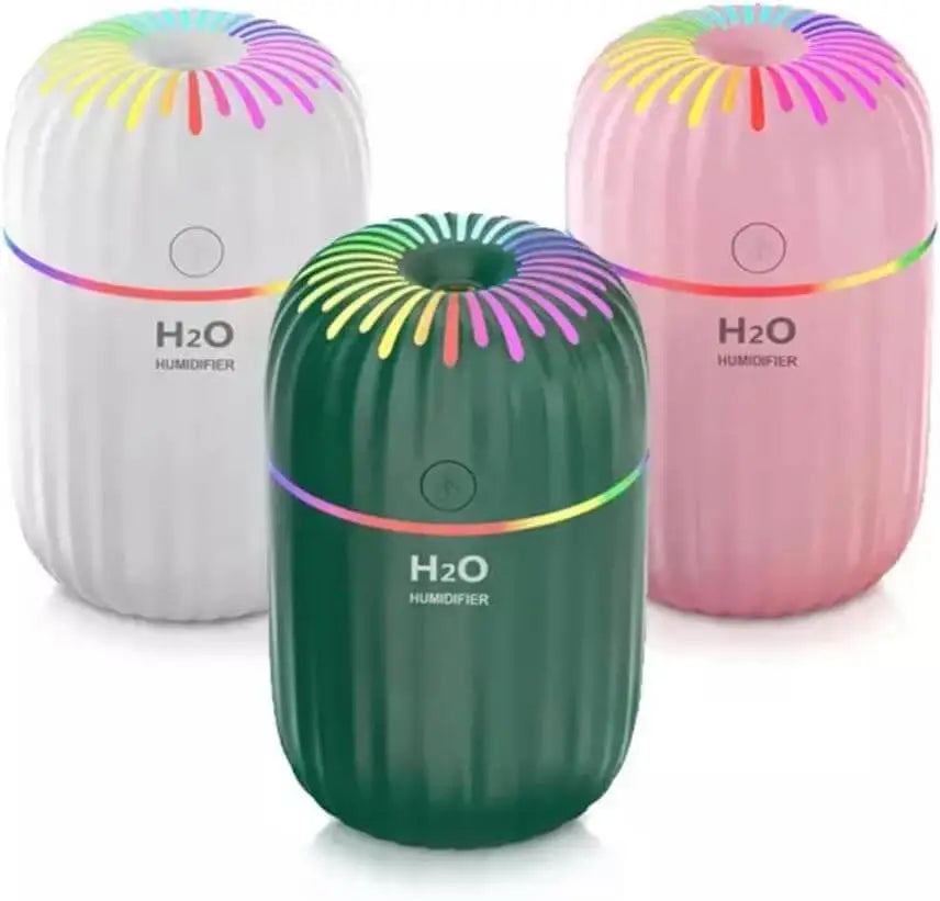 H2O Portable LED Night Light Mini Spray Mist Humidifier