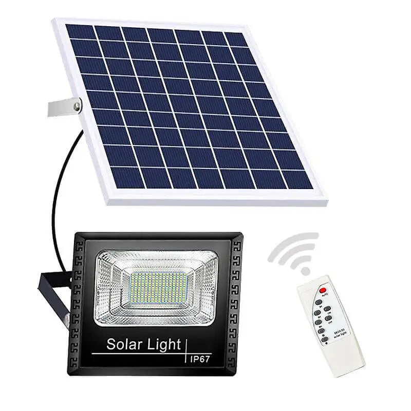 100W Solar Panel and Flood Light