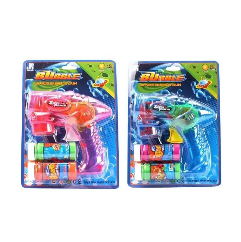 Transparent Light Up Bubble Gun