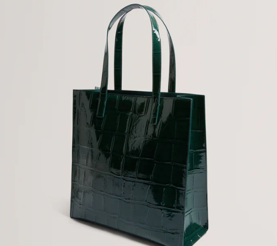 Ted Baker Women's Croccon-Croc Effect Icon Bag Mid-Green